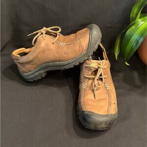 Men’s Keen Portsmouth II Nubuck Leather Loafer Walker Hiker Brown, size 13